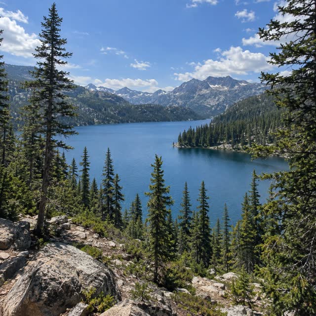 Fictional example post image: a still lake at dawn